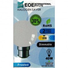 Halogen Bulb Fancy Round Frosted